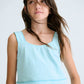 Mayoral 6213 Girl Aqua Shorts and Top Set