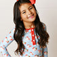 Swoon Kids Blue Santa Butterknit 2pc PJ