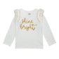 White Holiday Tinsel LS Shirts