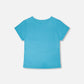 Crinkle Jersey T-Shirt Blue