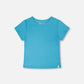 Crinkle Jersey T-Shirt Blue