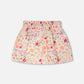 Muslin Skort Off White Printed Flowers