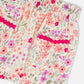 Muslin Skort Off White Printed Flowers
