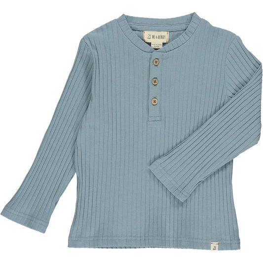 Slate Adams Ribbed Henley