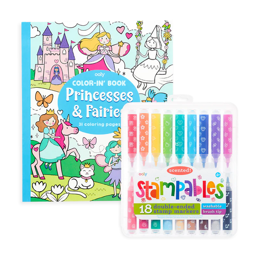 Princess & Fairies Stampable Coloring Giftables Pack