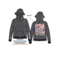 Girls Just Want to Have Fun Washed Embroidery Star Hoodie