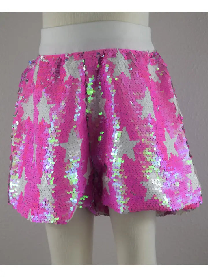 Sequin Flip Star Shorts