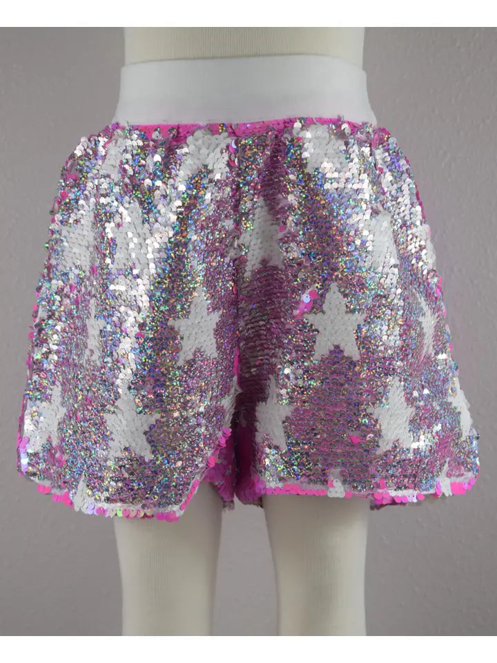 Sequin Flip Star Shorts