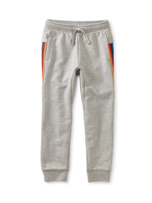 Gray Stripe Out Joggers