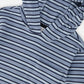 Deux par Deux  Striped Brushed Jersey Hooded T-Shirt Blue And White