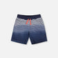 Organic Cotton Shorts Blue Gradient Stripes