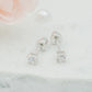 Sterling Silver Clear Cz Stud Earrings For Baby and Children