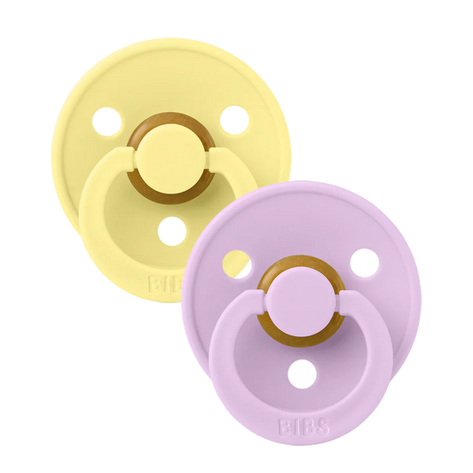 Sunshine/Violet Sky Bibs Pacifiers