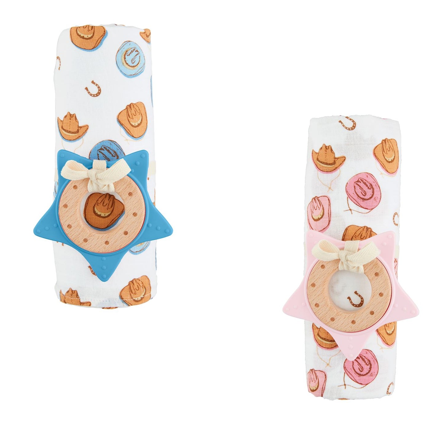 Wild West Swaddle and Teether Sets