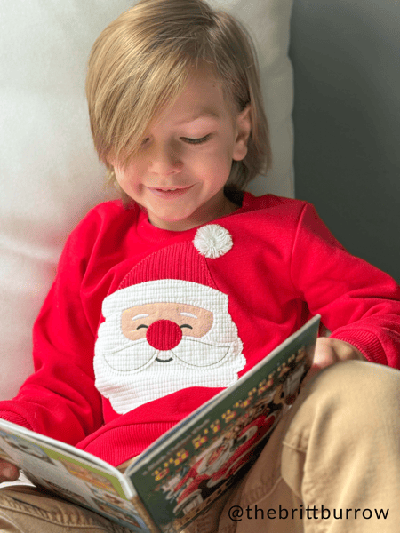 Applique Santa Toddler Sweatshirt