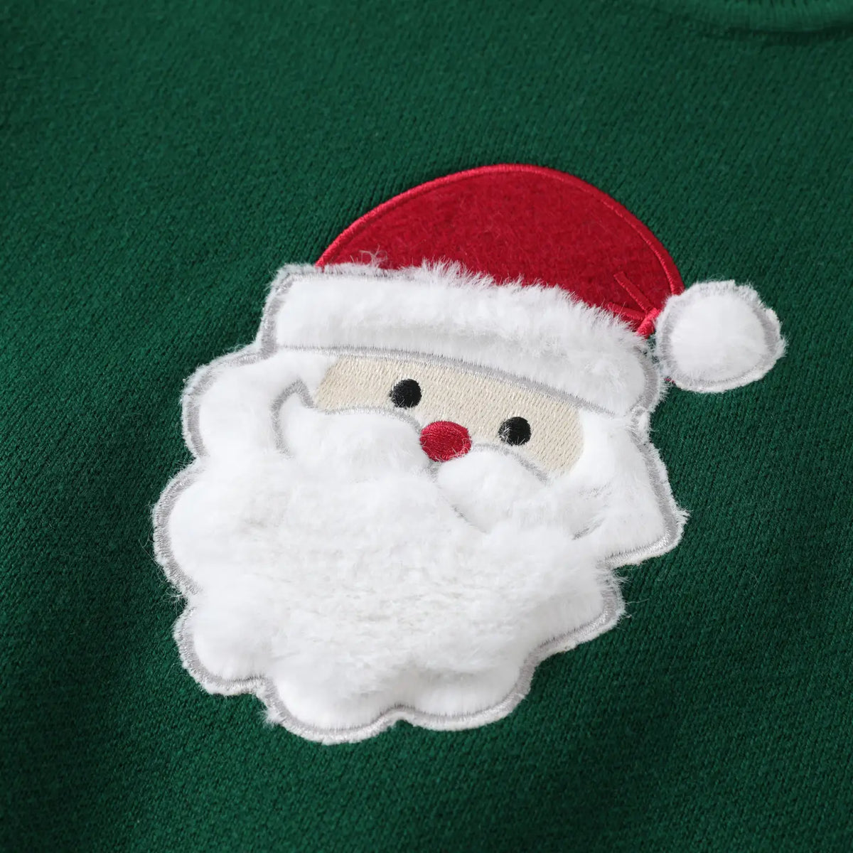 Green Santa Christmas Sweater