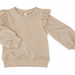 ML Kids Ruffle Shoulder Sweater