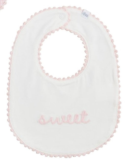 Pink Gingham & Chainstitch Bibs