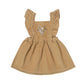 Tan Janice Pinafore Dress