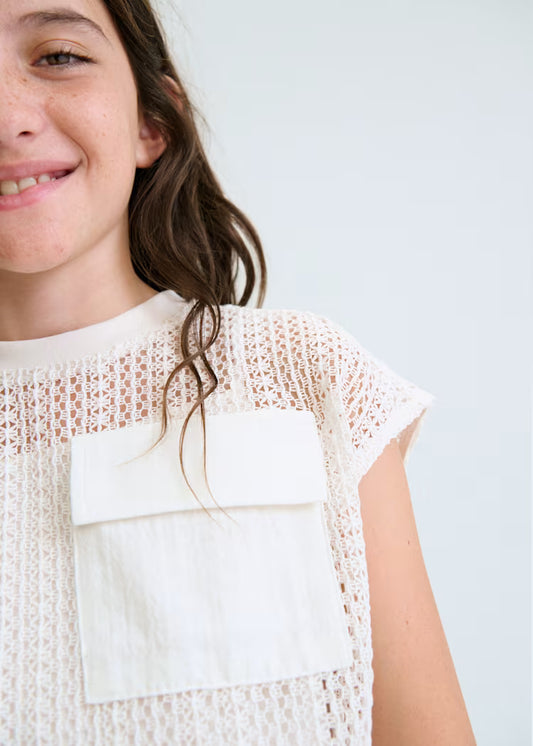 Mayoral 6160 Girl Knit Top with Tank Top