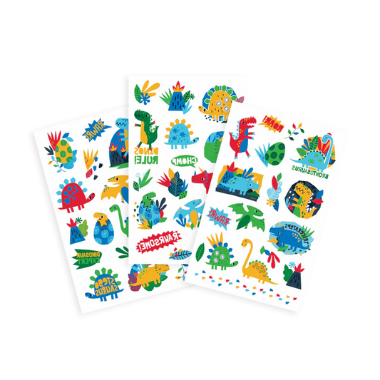 Tattoo-Palooza Temporary Tattoos - Dino Days - 3 Sheets