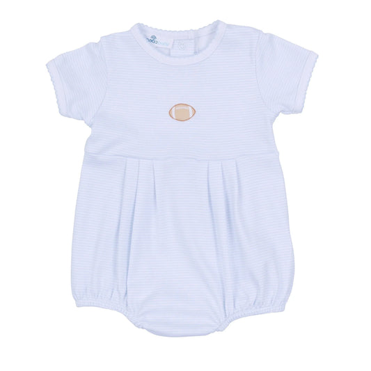 Touchdown Cutie Embroidered Bubble - Light Blue