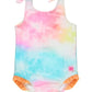 Rainbow Tie Dye Tie Shoulder One Piece