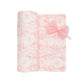 Pink Toile Swaddle & Headband Set