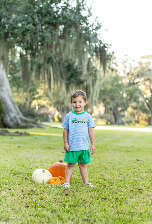 Trotter Street Kids Tractor Trail Short Set