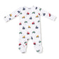 Mini Tractors  2 Way Zipper Footie