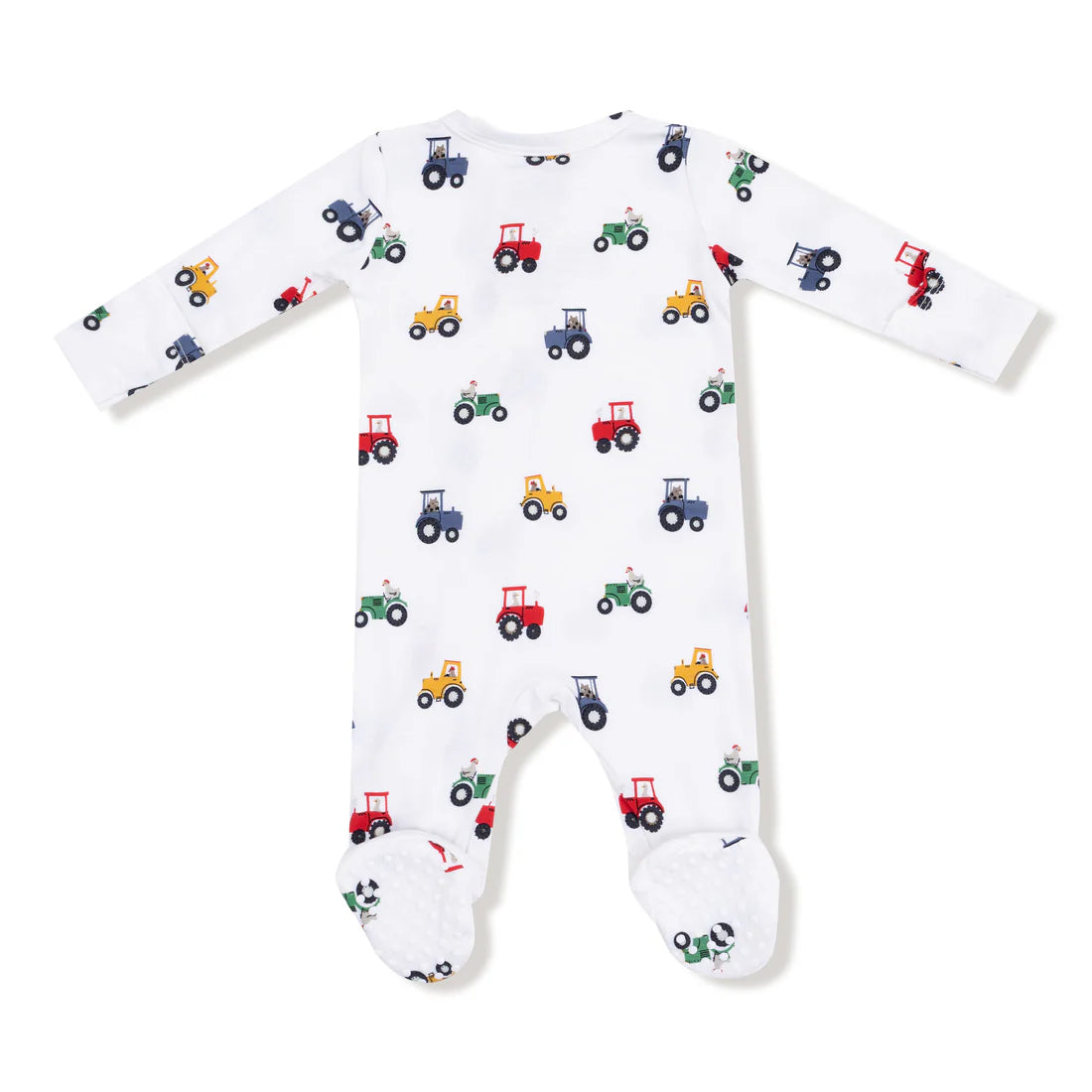 Mini Tractors  2 Way Zipper Footie