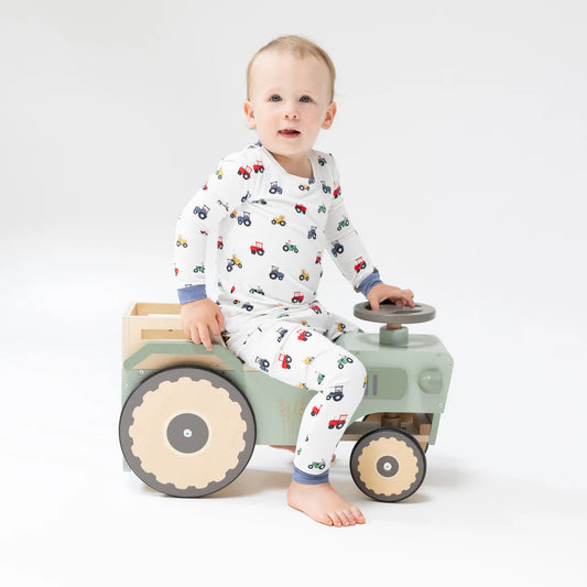 Mini Tractors  Long Sleeve Loungewear Set