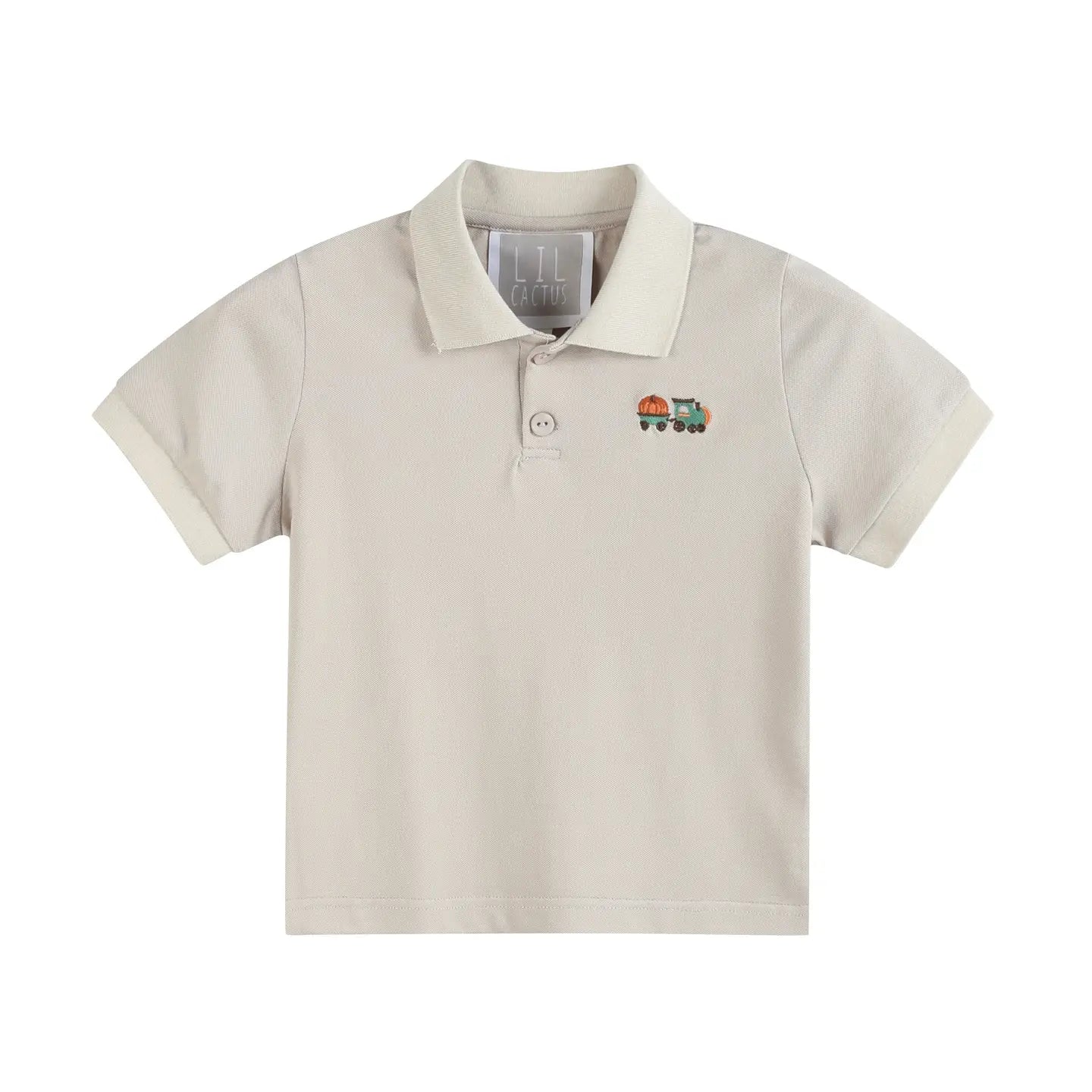 Sand Beige Tractor Polo Golf Shirt