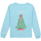 Girls Merry And Bright LS Powder Blue
