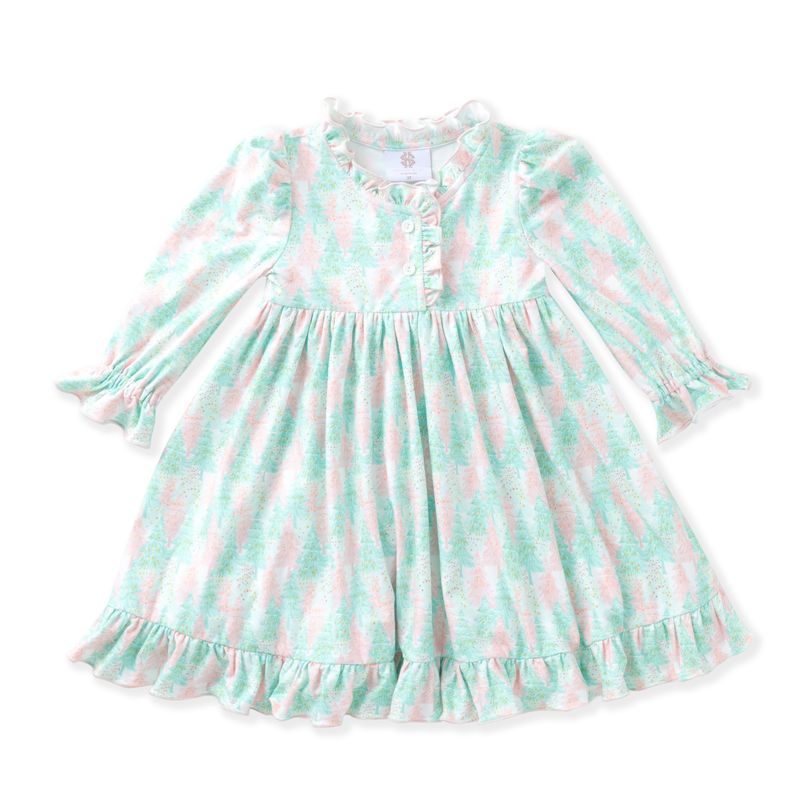 Swoon Kids Christmas Tree Butterknit Play Dress