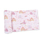 Princess Unicorns and Castle  Swaddle Blanket