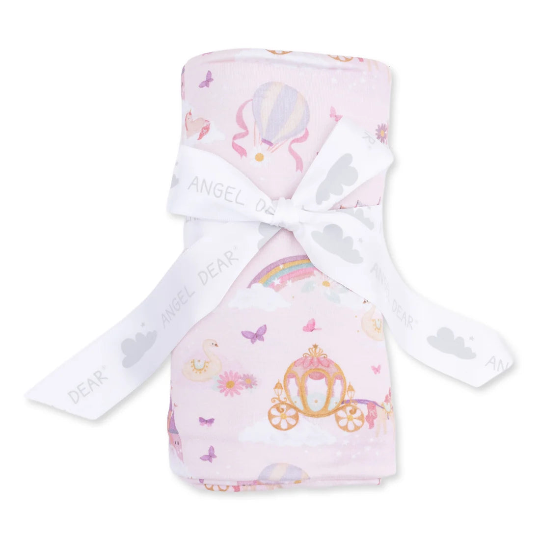 Princess Unicorns and Castle  Swaddle Blanket