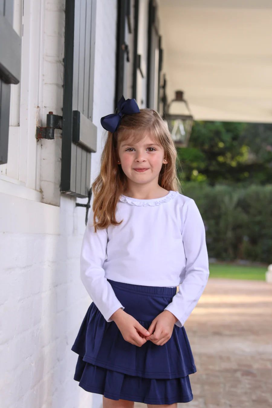 Vera Ruffle Top- White