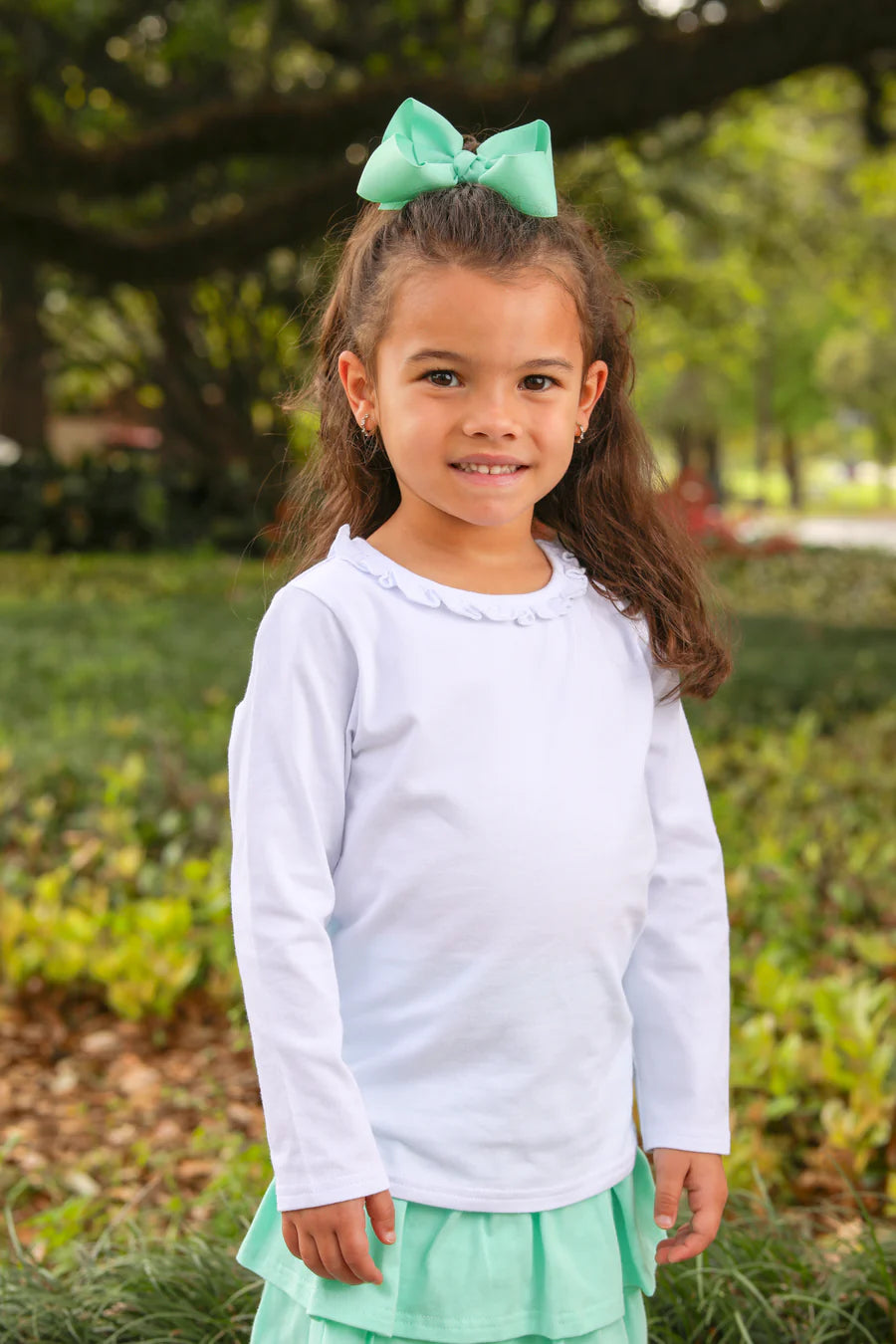 Vera Ruffle Top- White