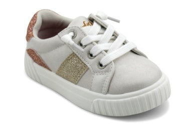 Wave Off White/Rose Gold/Soft Gold Glitter Tennis Shoe