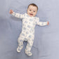 Bubbly Sailor Whales Blue  2 Way Zipper Footie