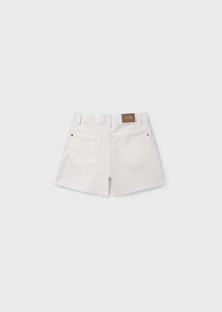 Mayoral 275 White Denim Shorts