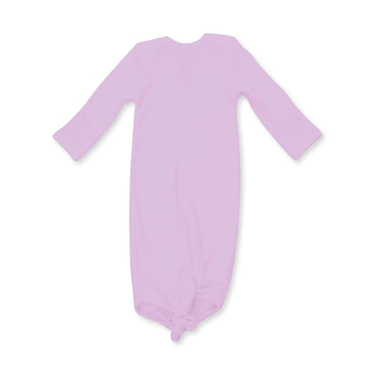 Solid Winsome Orchid  Knotted Gown and Knotted Hat