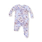 Woodrose - Peri - 2 Way Zipper Ruffle Back Footie