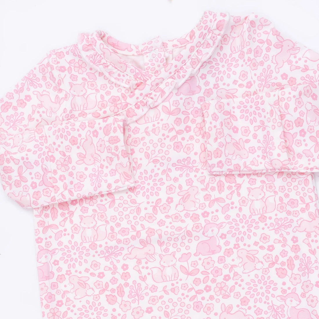 Baby Woodland  Kimono Gown and Knot Headband