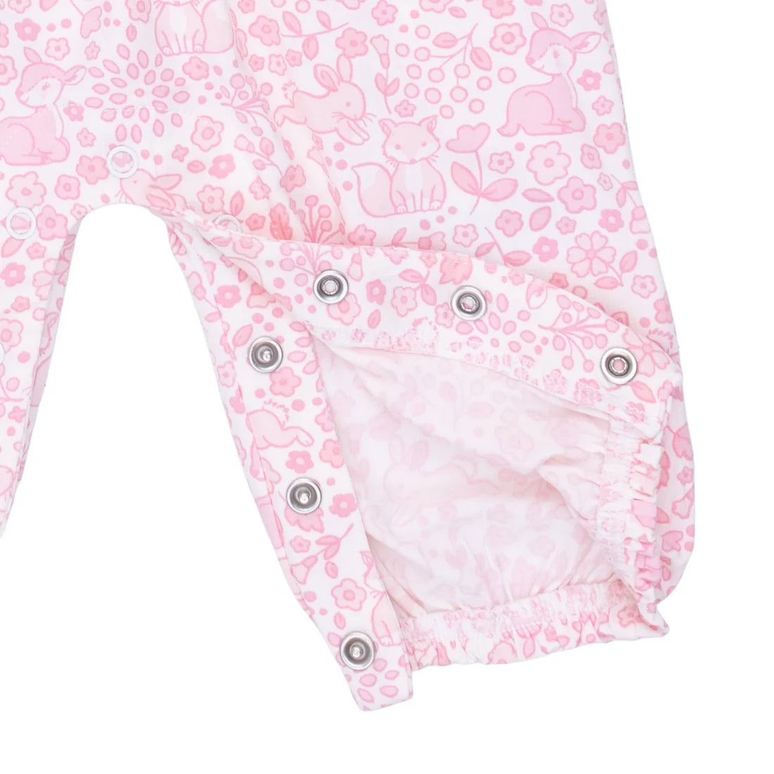 Baby Woodland  Ruffle Sleeve Snap Romper