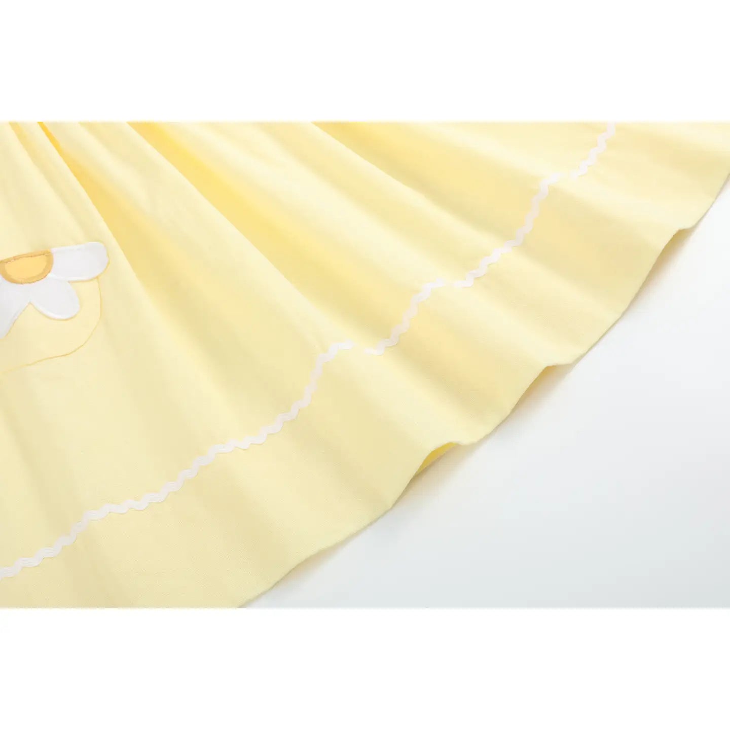 Yellow Daisy Pocketed Smocked Bishop Dress