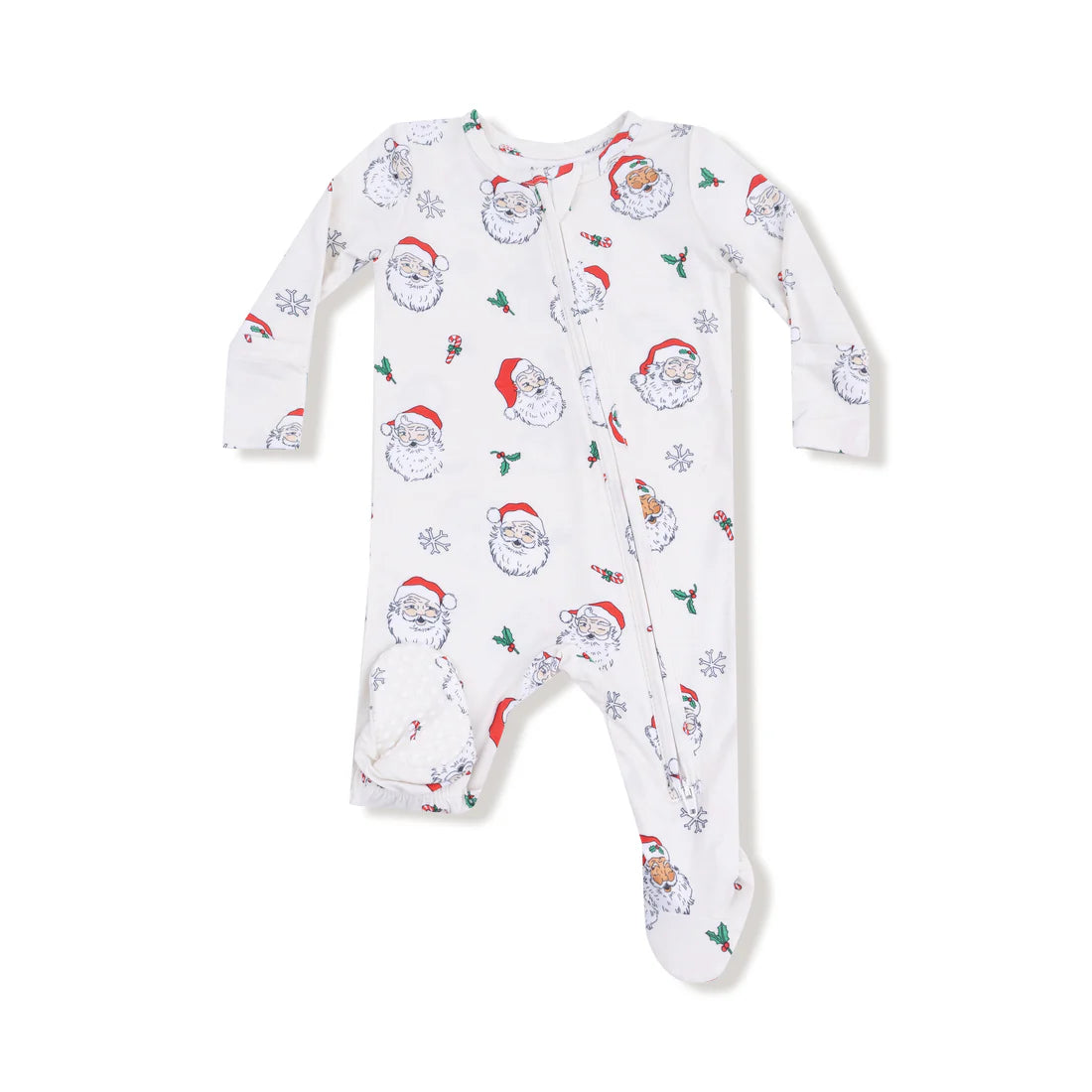 Vintage Santas  2 Way Zipper Footie